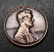 US Lincoln Memorial 1 Cent Coin  1970