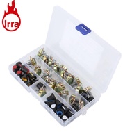 IRRA 80Pcs Potentiometer Kit, Assortment Kit with Storage  Adjustable Potentiometer, Set Kit with Kn