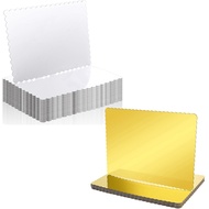 20 Pack Rectangle Cake Board Disposable Cardboard Cake Bases 25 X 34cm Gold Foil Quarter Cake Sheet 