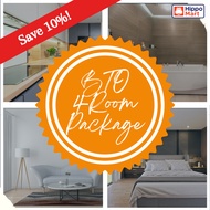 HippoMart Complete 4 Room BTO Package for Kitchen, Dining Room, Living Room [ Dustbin, Trash Bin ]
