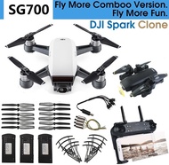 Fly More Combo!!! Dji SPARK Clone SG700 2.4G FPV RC Drone with 2MP HD WIFI Camera Altitude Hold V-SI