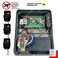 Sliding Dc Motor Control Box with 3x Remote 2 Channel - for Sliding Auto Gate System  (With / Withou