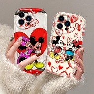 Hug Mickey Minnie Phone Case For IPhone 16 15 Pro Max 13 12 11 Pro Max XSMAX X XR 14 15 16 Plus Cove