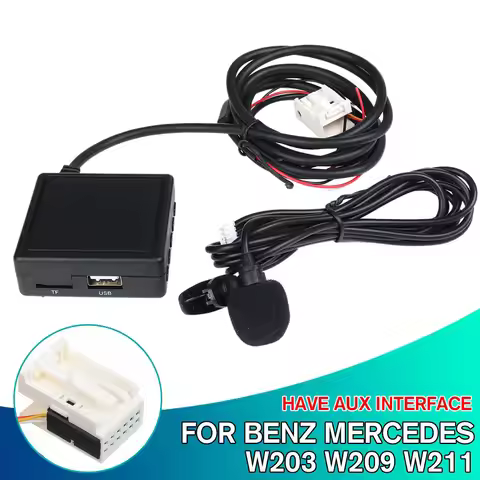 L08A-Bluetooth Wireless Audio Module Handsfree Phone Aux Adaptor For Mercedes Benz W203 W209 W211 Ph