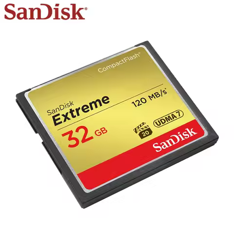 SanDisk Extreme Compact Flash Memory Card 32GB 64GB 128GB 32 64 128 GB CF Card For DSLR Cameras & HD
