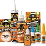 Gorilla Super Glue Gel XL Micro Precise | Heavy Duty Double Sided Mounting Tape | Construction Adhes