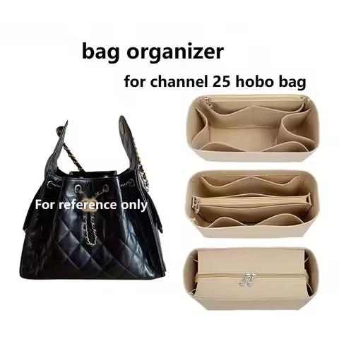 【Only Sale Inner Bag】Bag Organizer Insert For Chanel 25 Hobo Bag Organiser Divider Shaper Protector