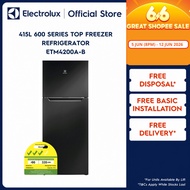 Electrolux ETM4200A-B 415L 600 Series Top Freezer Refrigerator, Black 2-Door Fridge With 2 Years War