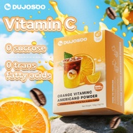 DUJOSOO Orange C Americano coffee 1000mg Vitamin C & Malic Acid & Pure Arabica coffee 10g- Pack of 1