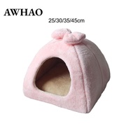 [AWHAO] Cat Bed Inner Cushion Soft Snooze Indoor House Pet Tent Cave Bed Pet Cat Nest for Puppy Chih