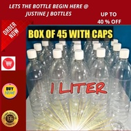 PET Bottle with Cap -1 Liter (BOX OF 45)