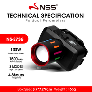 NSS Outdoor camping Portable mini XPE+COB LED Headlamp USB charging Fishing headlights flashlight