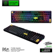 คีย์บอร์ดเกมมิ่ง EGA TYPE CMK3 Mechanical Full RGB CIY Switch 5PIN มีให้เลือก 2 Layout 2 สี Black/Wh