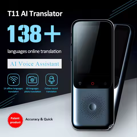 2023 New T11 Portable Audio Translator 138 Language Smart Translator Offline In Real Time Smart Voic