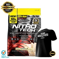 MuscleTech Performance Series Nitro Tech Vanilla 10lbs (4.54kg) US (FREE Muscletech T-Shirt)