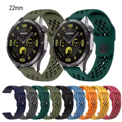22mm Silicone sports timepiece strap for Huawei watch GT4 46mm Official watchbands for Huawei watch 