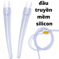 Genuine Viet Healthy - Set of 2 enema colon detoxification infusion heads connected to silicone hose