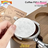 JUNE1 100Pcs Coffee Filter Paper, Disposable 51/53/58mm Water Filter Papers, Durable Round Universal