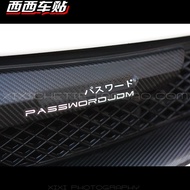 Xixi Car Sticker PASSEWORD JDM Japanese Standard Japanese Reflective Sticker Car Sticker Sticker