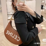 CELINE 小牛皮刺繡Logo中款AVA手袋