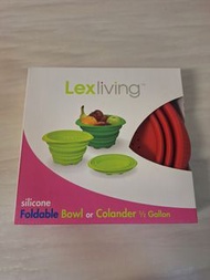 Lexliving 可摺疊矽膠碗或濾水器