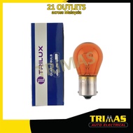 Y1141 12V S25 P21W 1156 Proton Perodua Signal Bulb Amber Straight (1 PC)
