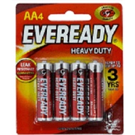 Eveready  Heavy  Duty  2A/3A Battery