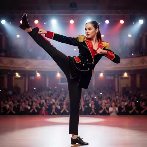 Women Circus Ringmaster Costume Honor Majorette Tassel Blazers Jacket for Carnival Halloween Cosplay
