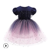 Tongtongmi 2293 navy imported girls' party dress