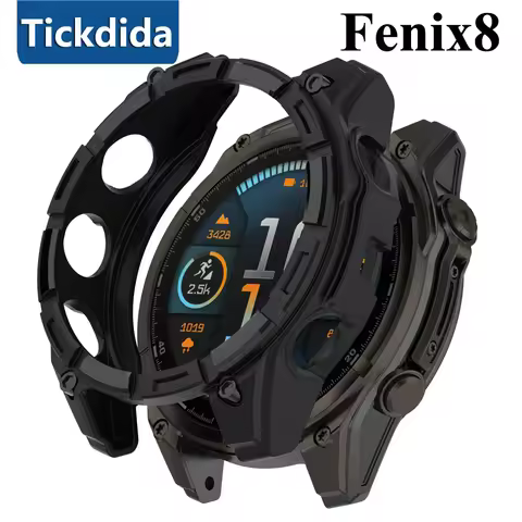 Silicone Protective Cover for Garmin Fenix 8 51mm 47mm Soft Silicone Case for Garmin Fenix 8 47mm 51
