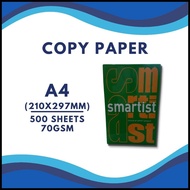Smartist Copy Paper | Bond Paper - Short / Long / A4 (500 sheets)
