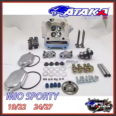 ATAKA RACING CNC Cylinder Head 4 Valve Mio Sporty Soulty Fino 115 Mio115 24/27MM 21/24MM Super Head