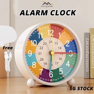 {SG} Alarm Clock for Kids 4 Inches Desk Clocks Kids Alarm Clock Rechargeable Clock with Light Clock 