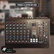 Recording Tech Pro Rtx8 Rtx 8 Channel Professional Audio Mixer New