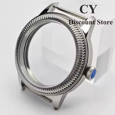 RICHUS ETA6497 Watch Case 44mm Silver Stainless Steel Watch Case fit ETA6497 6498 ST3600 ST3620 Move