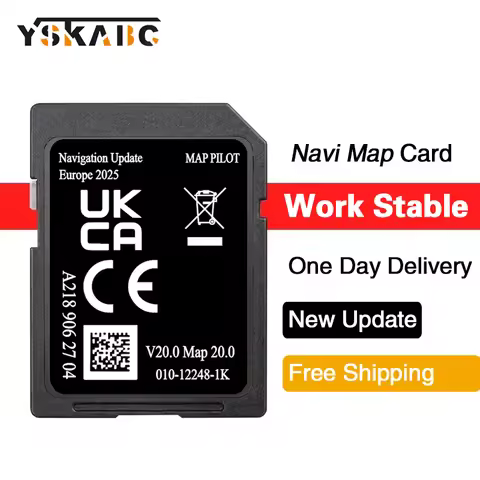 SD Card GPS Map Pilot Europe Sat Nav 2025 Star1 V20 A2189062704 for Mercedes A/B/C/E/M/ML/MLC-Class 