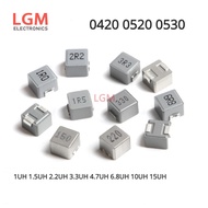 50Pcs SMD Molding Power Inductors  0420 0520 0530 1UH 1.5UH 2.2UH 3.3UH 4.7UH 6.8UH 10UH 15UH Induct
