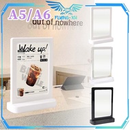 A5/ A6 Table Menu Stand Acrylic Brochure Stand Menu Display Stand Acrylic Menu Holder Standing Menu 