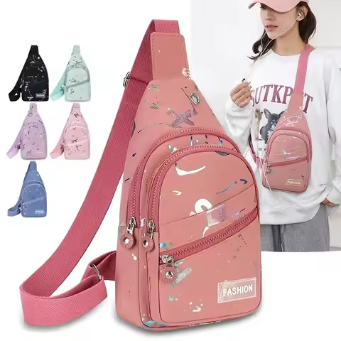 Chest Bag Crossbody Small Sling Backpack Sling Bag for Women, Chest Bag Daypack Crossbody for Travel