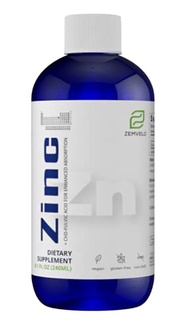 Liquid Ionic Zinc | 96 Day Supply | Encourage Clear Skin | Sustained Energy | Natural Inflammatory S