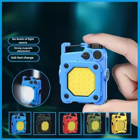 SMILING SHARK Flashlight Magnetic Clothe Clip Running Lights Outdoor Strong Light Camping Lantern Hi