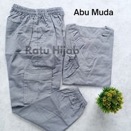 Baju Ok Oka JOGGER Cargo DRILL Scrub Medis Perawat Lengan Panjang Karet