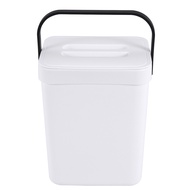 1.3 Gallon Kitchen Compost Bin Trash Can with Lid Food Waste Bin Small and Light Bathroom Trash Can