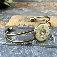 Bullet - 16口徑散彈槍子彈 可調式黃銅手環 / 男生個性C型手環