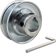 Saelno A250-3/4 Single Groove Web Sheaves, v Belt Pulley 3/4 inch bore 2.5" OD,Motor Pulley Carbon S