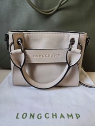 法國 巴黎 老佛爺 Longchamp 3D Handbag XS / Clay 土灰色 / 迷你手提包 廢包