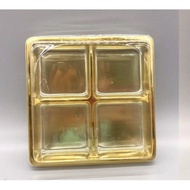 Bakery Box Plastic E44 Gold + Lid (50)