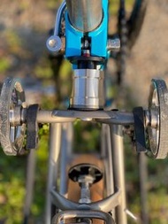 鈦金屬 Titanium Brompton 小布氣壓避震 可自由調整氣壓