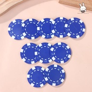 [Teh] 10 Pcs ABS Plastic   Casino Texas Hold'em  Metal Coins 11.5g   Game Chip Set Accessories [VN]