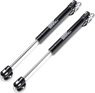 [2 Pack] Lift Support, Gas Strut, Soft Close Hinges, 150N/33lb Gas Spring, Lid Support, Toy Box Hing